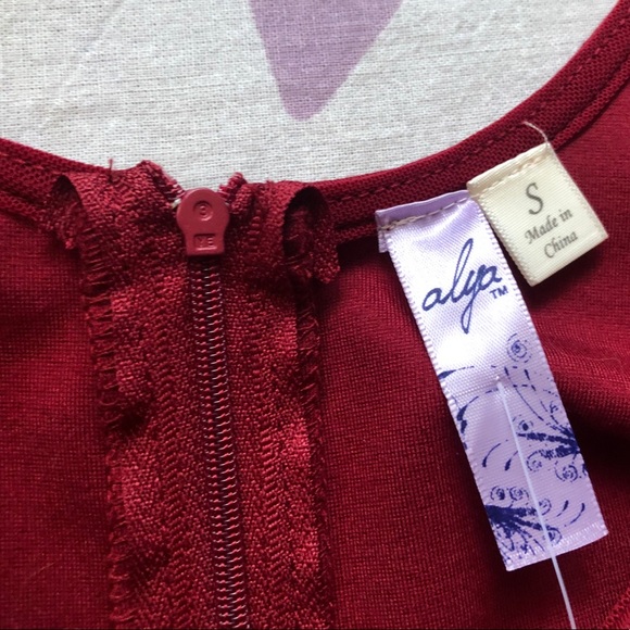 Alya Red Skater Dress - Picture 6 of 7